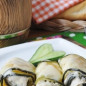 Нежные рулетики из кабачков с куриным филе