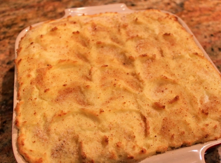 1. Этап. Пирог с моцареллой и ветчиной: Шаг 9. Запекайте 30-40 минут до золотистой корочки.