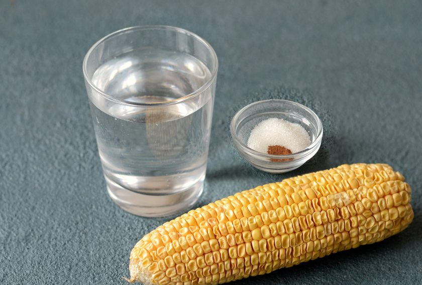 1. Этап. Кукурузное молоко: Подготовьте все ингредиенты.