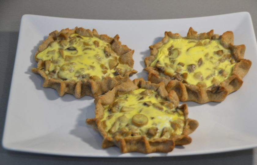 1. Этап. Перепечи с грибами: Подавайте 