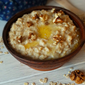 Овсяная каша на топленом молоке