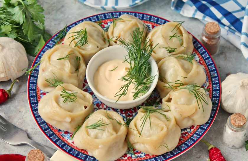 1. Этап. Манты из лосятины: Приятного аппетита!