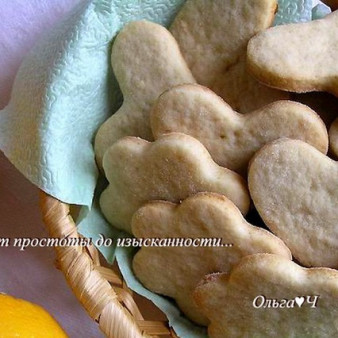 Постное апельсиновое печенье