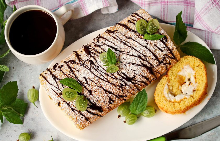 1. Этап. Рулет с крыжовником: Приятного аппетита!