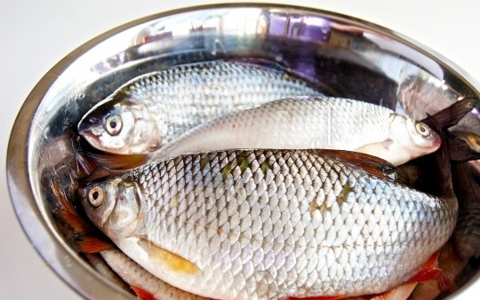 1. Этап. Плотва жареная: Разморозьте и помойте плотву. Я выкладываю её в холодильник перед уходом на работу. Этого времени достаточно, чтобы плотва разморозилась сама.