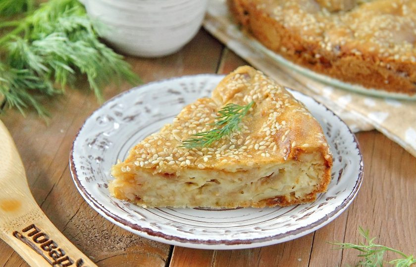 1. Этап. ПП пирог с капустой: Очень вкусно как в теплом, так и в остывшем виде. Приятного аппетита!