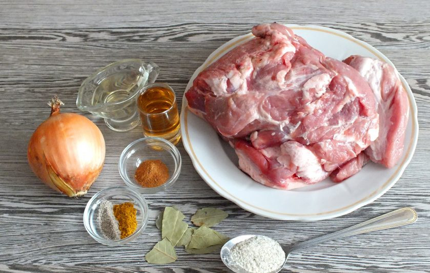 1. Этап. Шашлык Новогодний: Подготовьте необходимые ингредиенты.