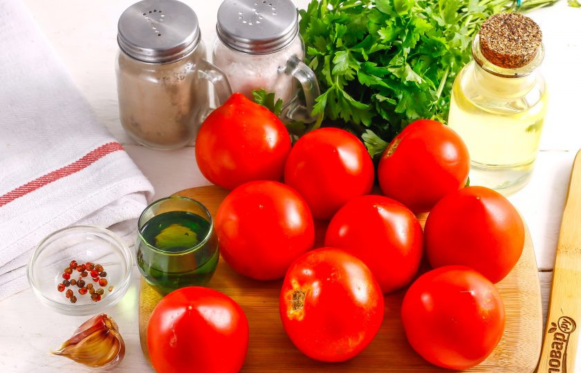 1. Этап. Маринованные помидоры Как в магазине: Подготовьте указанные ингредиенты.