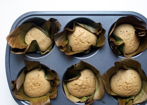 1. Этап. Бибинка: Выпекаем бибинки в разогретой до 170 градусов духовке до сухой зубочистки. Выпекаем минут 30.