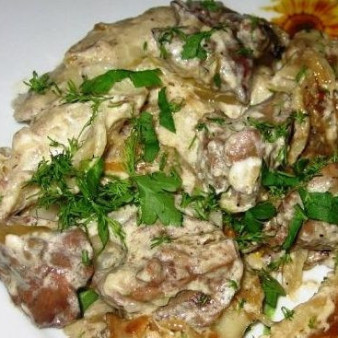 Вареники с картошкой в горшочках