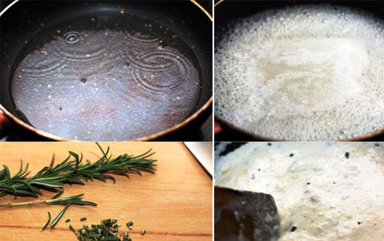 1. Этап. Паста с лососем и сыром: Налейте на сковороду вино, доведите его до кипения и добавьте сыр, сливки и розмарин. Дайте закипеть и проварите до загустения. На тарелку выложите пасту, обильно полейте соусом, положите кусочки рыбы и подайте на стол.