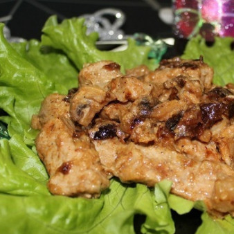 Жареные грибы со свининой