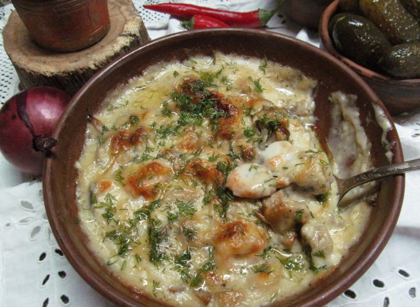 1. Этап. Рыбная скоблянка с креветками: Приятного аппетита!