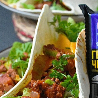 Такос с говяжим фаршем