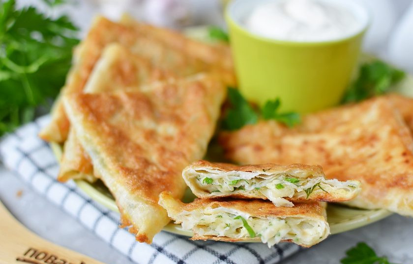 1. Этап. Пирожки в лаваше: Приятного аппетита!