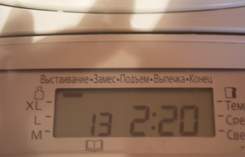 1. Этап. Сладкие дрожжевые булочки: Я готовлю тесто в хлебопечке 