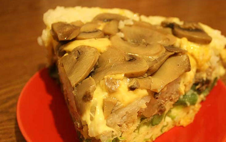 1. Этап. Слоеный пирог-перевертыш: Приятного аппетита!