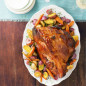 Apricot-Mustard Ham With Herb-Roasted Root Vegetables
