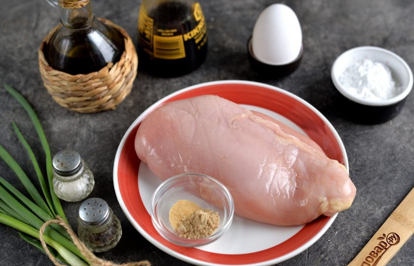 1. Этап. Котлеты по-китайски: Подготовьте ингредиенты.