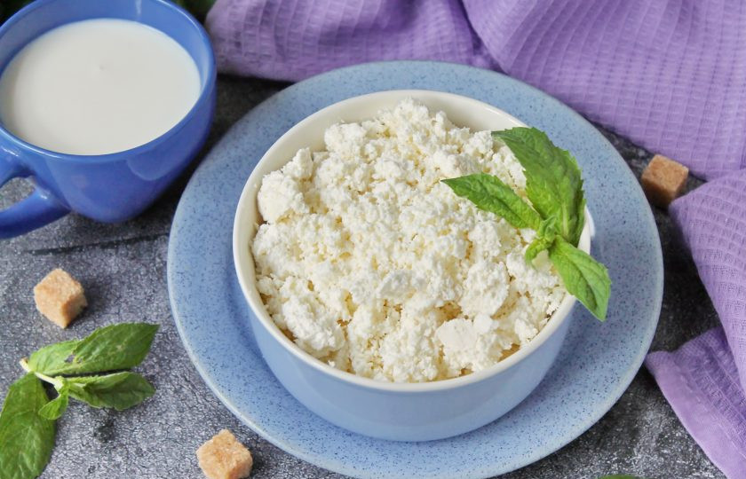 1. Этап. Творог из йогурта в микроволновке: Приятного аппетита!