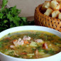 Гороховый суп с копченой курицей