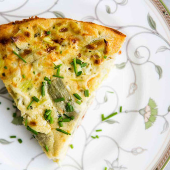 Artichoke Leek Frittata