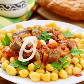 Татарский суп Нохутлы аш