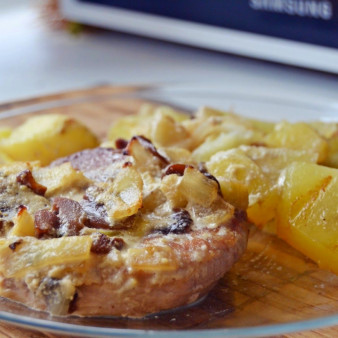 Запеченная картошка со свининой