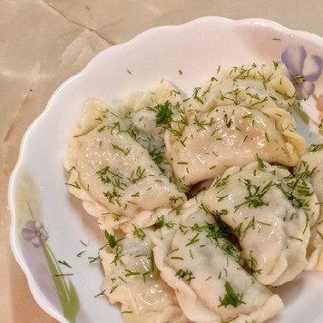 1. Этап. Вареники с мясом и картофелем: Приятного аппетита!