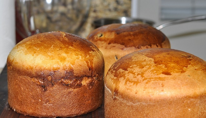 1. Этап. Заварной кулич: 18. Готовые куличи хорошо остудите.