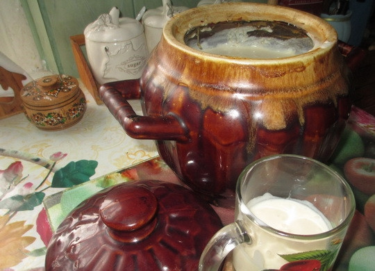 1. Этап. Закваска для ряженки: 6. Вот и все, ряженка готова.