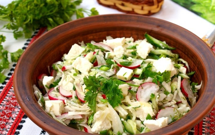 1. Этап. Салат к семге: Готово!