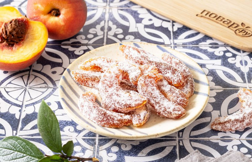 1. Этап. Цукаты из персиков: Цукаты из персиков готовы, приятного вам аппетита!