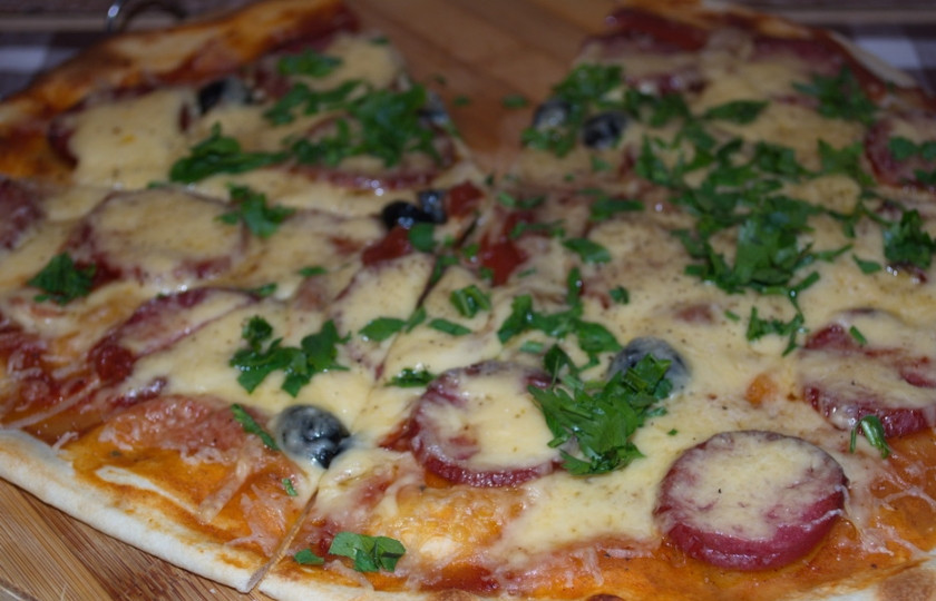 1. Этап. Супер-пицца: Приятного аппетита!