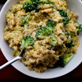 One-Pot Cheesy Broccoli Rice