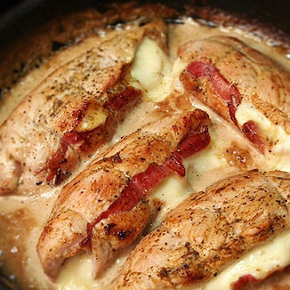 Филе индейки со свининой в духовке