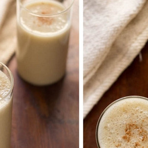 Коктейль на кокосовом молоке с бананом