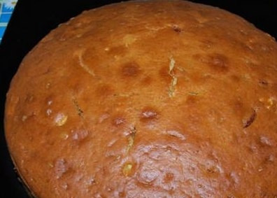 1. Этап. Бисквит с сухофруктами: Выпекаем в разогретой до 200 градусов духовке минут 40.