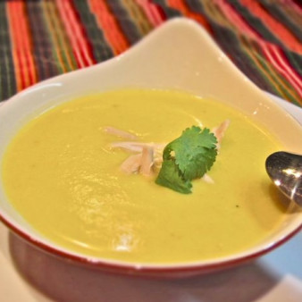 Сливочный суп-пюре с курицей