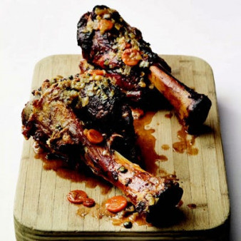 Mario Batali's Veal Shanks with Lemon and Caperberries