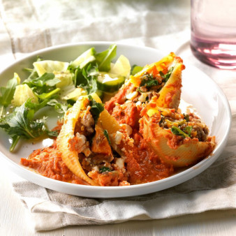 Butternut Squash and Sausage Stuffed Shells