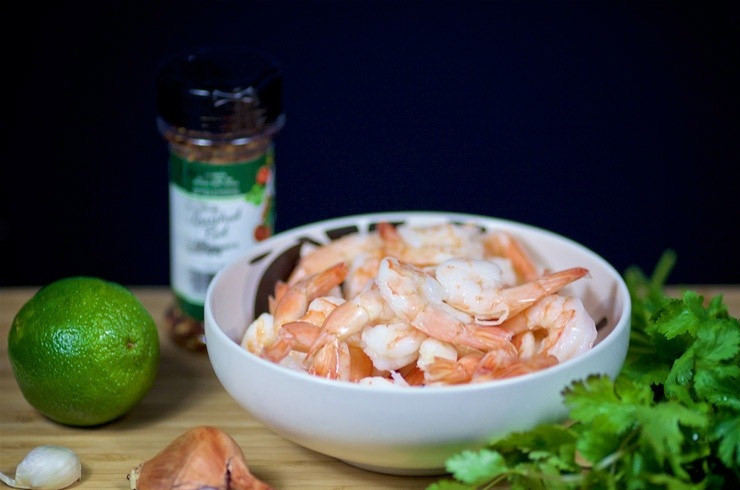 1. Этап. Маринованные креветки: 1. Подготовьте ингредиенты для дальнейшей готовки.