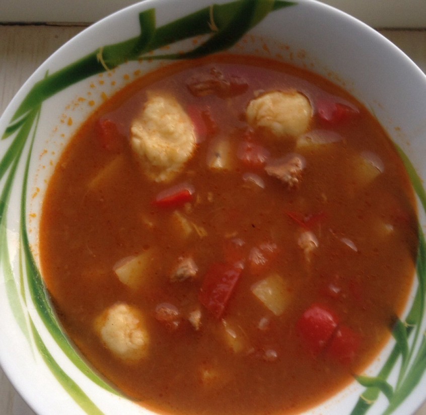 1. Stage. Hungarian goulash soup: Bon appetit!