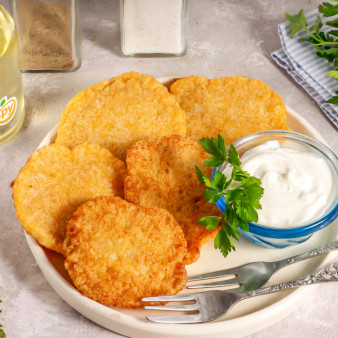 Оладьи из икры карпа