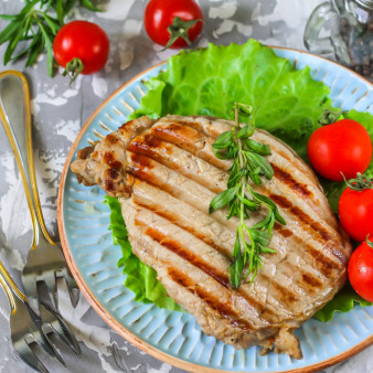 Стейк на электрическом гриле