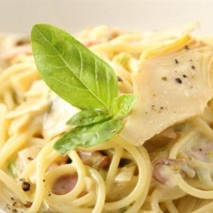 Паста Карбонара с шампиньонами