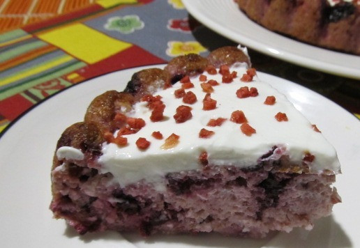 1. Этап. Творожный кекс с ягодами и полентой: Приглашаем всех на чай. Приятного аппетита!