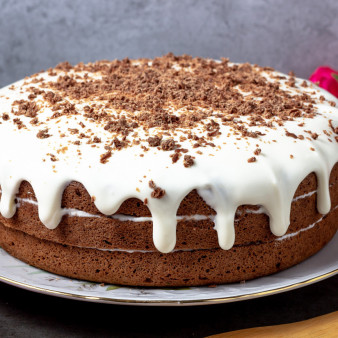 Сметанный шоколадный торт