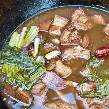 1. Этап. Хо шау ру. Свинина Мао Цзэдуна: Через минут двадцать была уже вот такая картина.