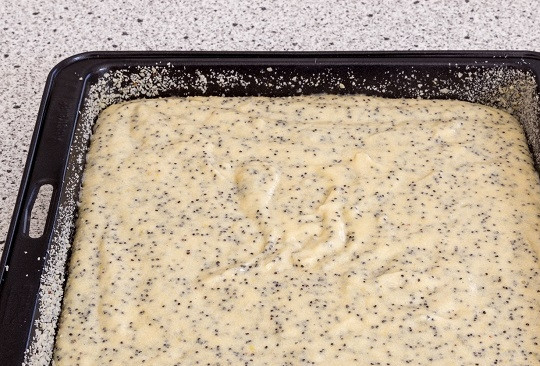 1. Этап. Грушево-лимонный пирог: 8. Выложите тесто, разровняйте и отправьте в разогретую до 180 градусов духовку. Запекайте до румяности. Приятного чаепития!